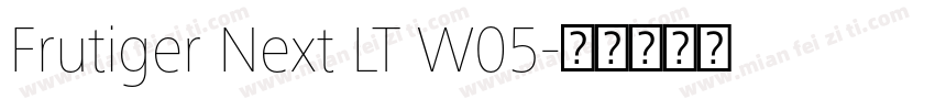 Frutiger Next LT W05字体转换
